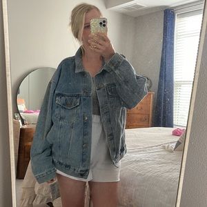 Mono B oversized denim jacket - size S.